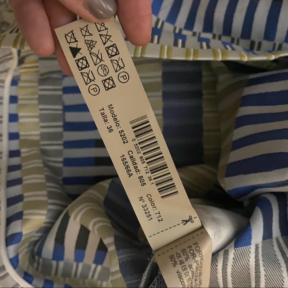 NWT Massimo Dutti Plaid Pattern Box pleated skirt - Picture 11 of 12